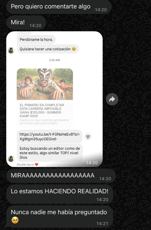 Conversación de un alumno con una clienta que le pide presupuesto